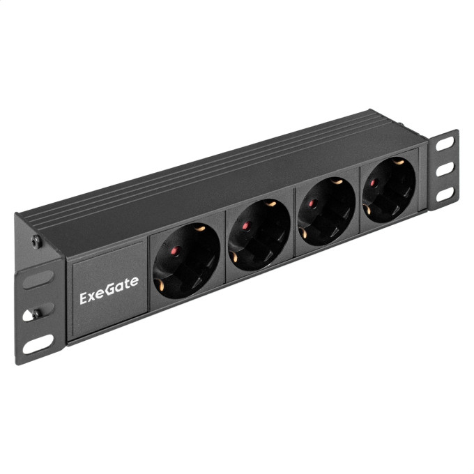 Блок розеток EXEGATE SERVERPRO PDU-10H401 Al-4S-C14 EX298596RUS